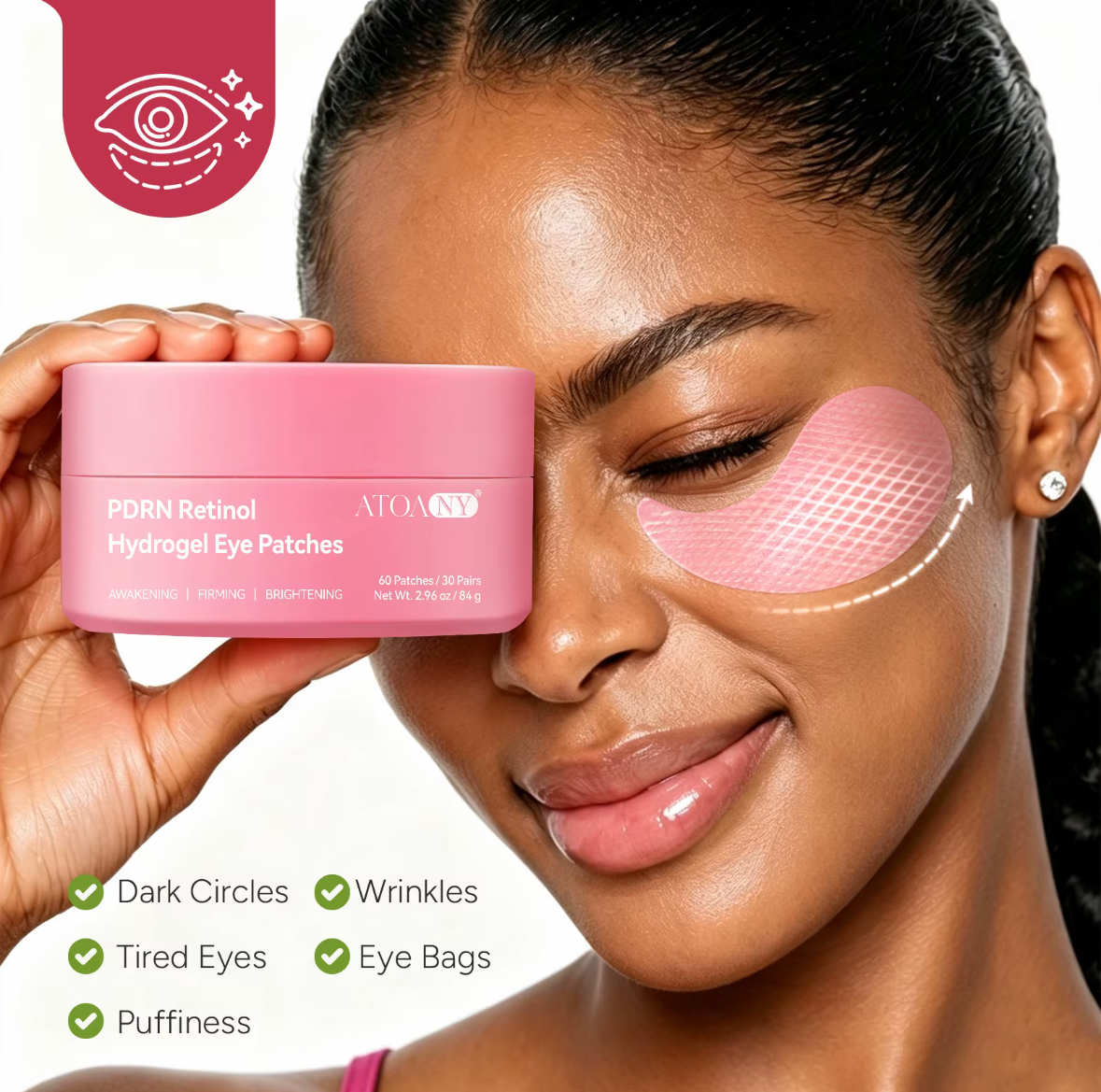 PDRN + Retinol Hydrogel Under Eye Patches